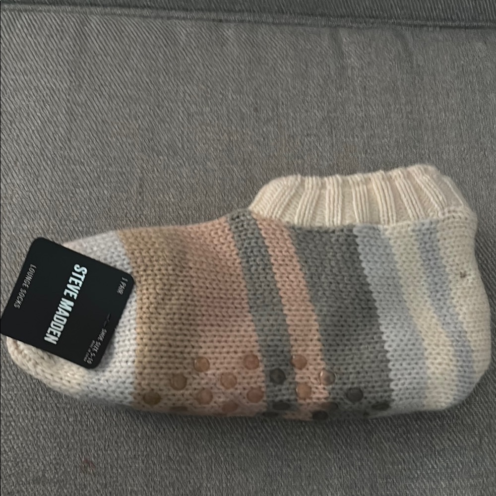 Steve Madden lounge socks with grips at the bottom